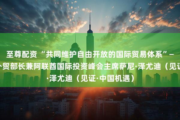 至尊配资 “共同维护自由开放的国际贸易体系”——访阿联酋外贸部长兼阿联酋国际投资峰会主席萨尼·泽尤迪(见证·中国机遇)