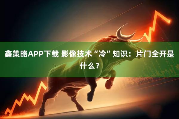 鑫策略APP下载 影像技术“冷”知识：片门全开是什么？