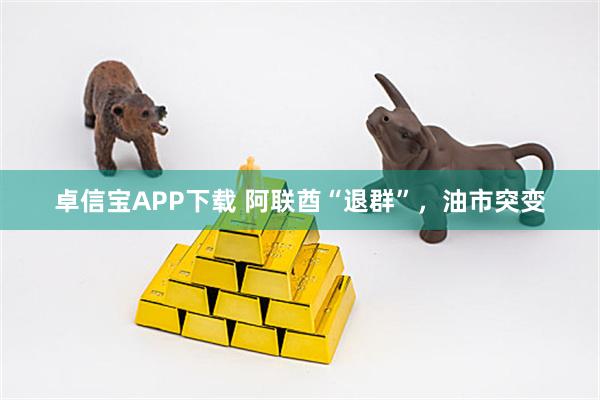卓信宝APP下载 阿联酋“退群”，油市突变